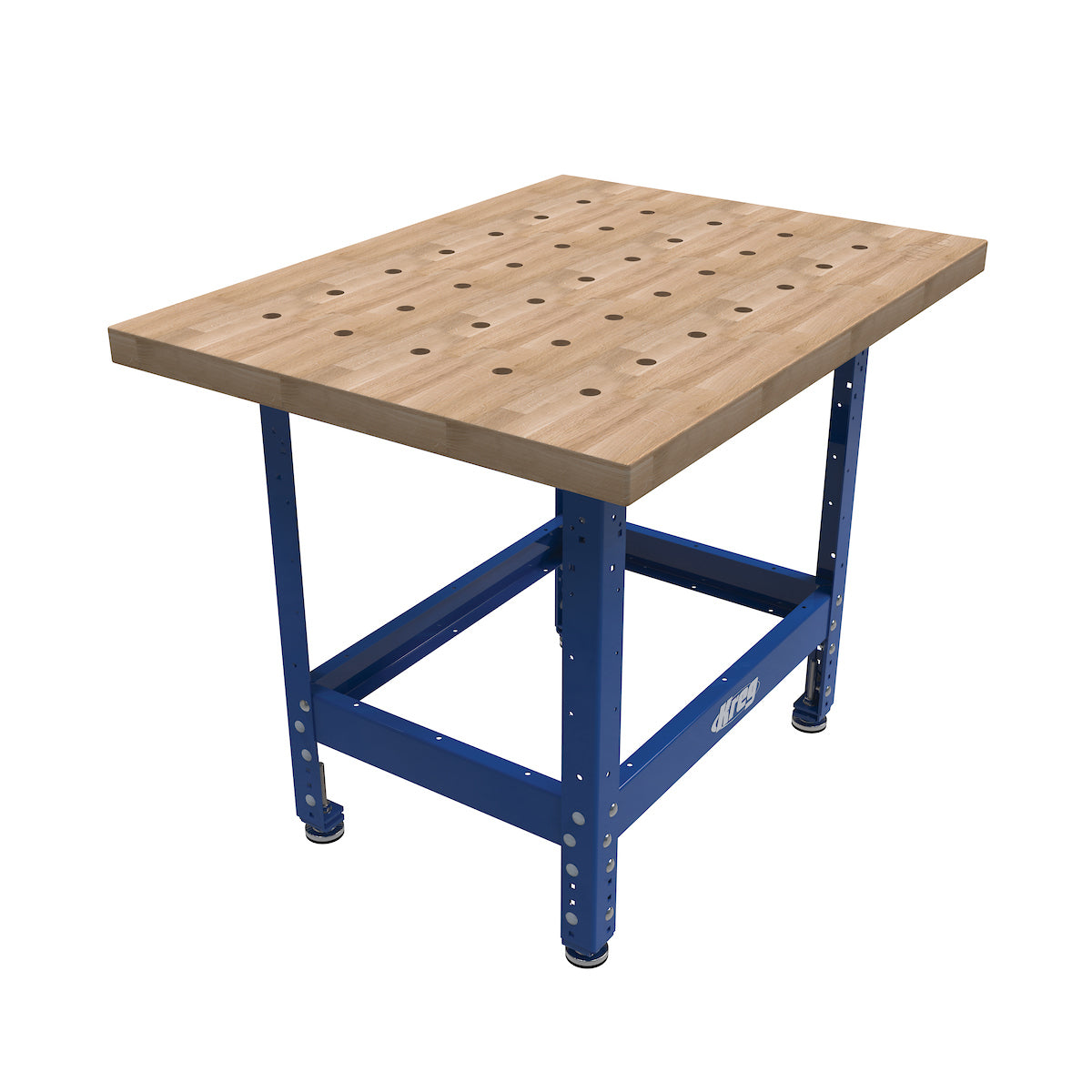 Kreg UBENCH-3224-DH 通用木工工作台（24x32 英寸硬木台面带定位孔）
