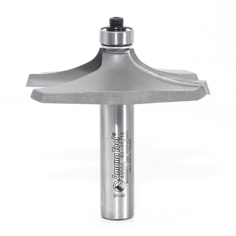 Amana Tool 49550 台式边缘铣刀 1-3/4 英寸半径 1/2 英寸柄径
