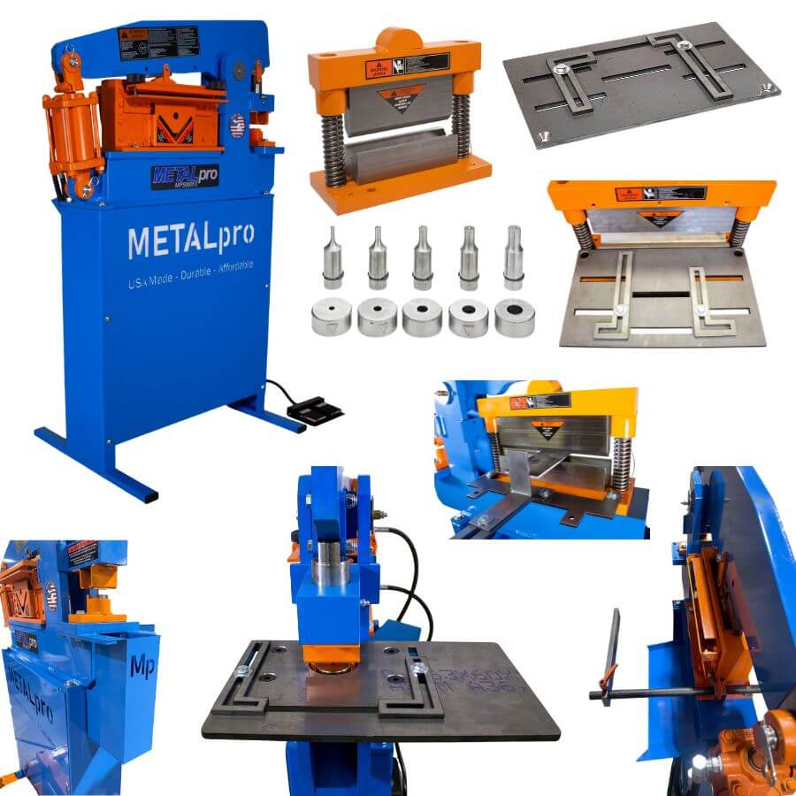 MetalPro BNDL-MP5000FS-S12-B8-P5 50 吨多功能冲剪机套装