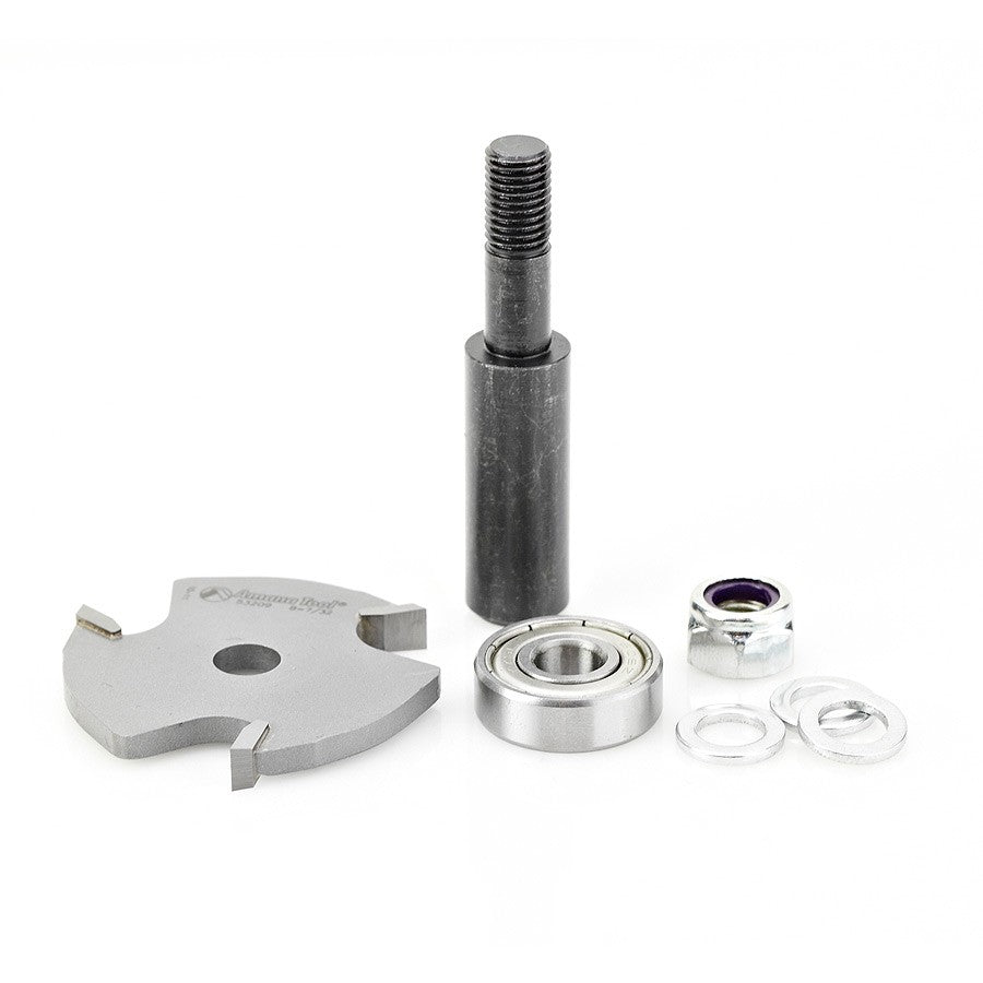 Amana Tool 53409-1 7/32 槽口切割刀头组件（3 翼）