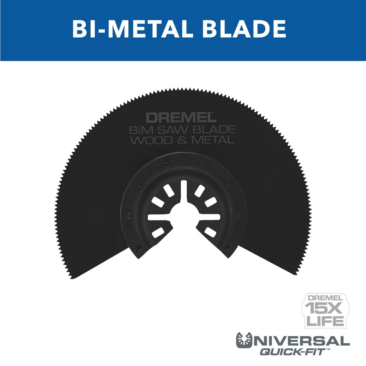 Dremel MM452 3.5 英寸双金属半月形振荡切割刀片