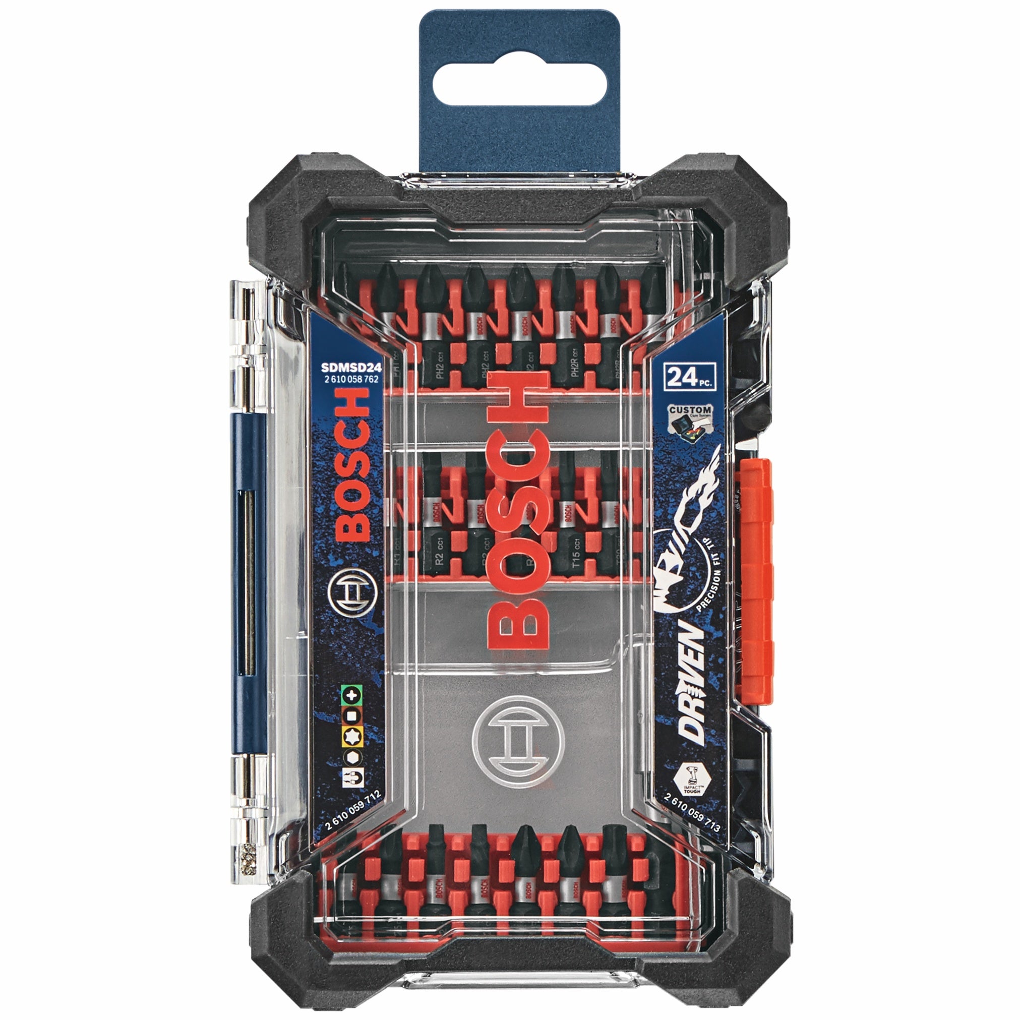 Bosch SDMSD24 24 件套冲击驱动螺丝批头定制盒套装