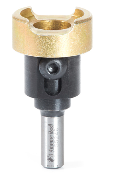 Amana Tool 55246 可调节无摩擦深度止动适配器