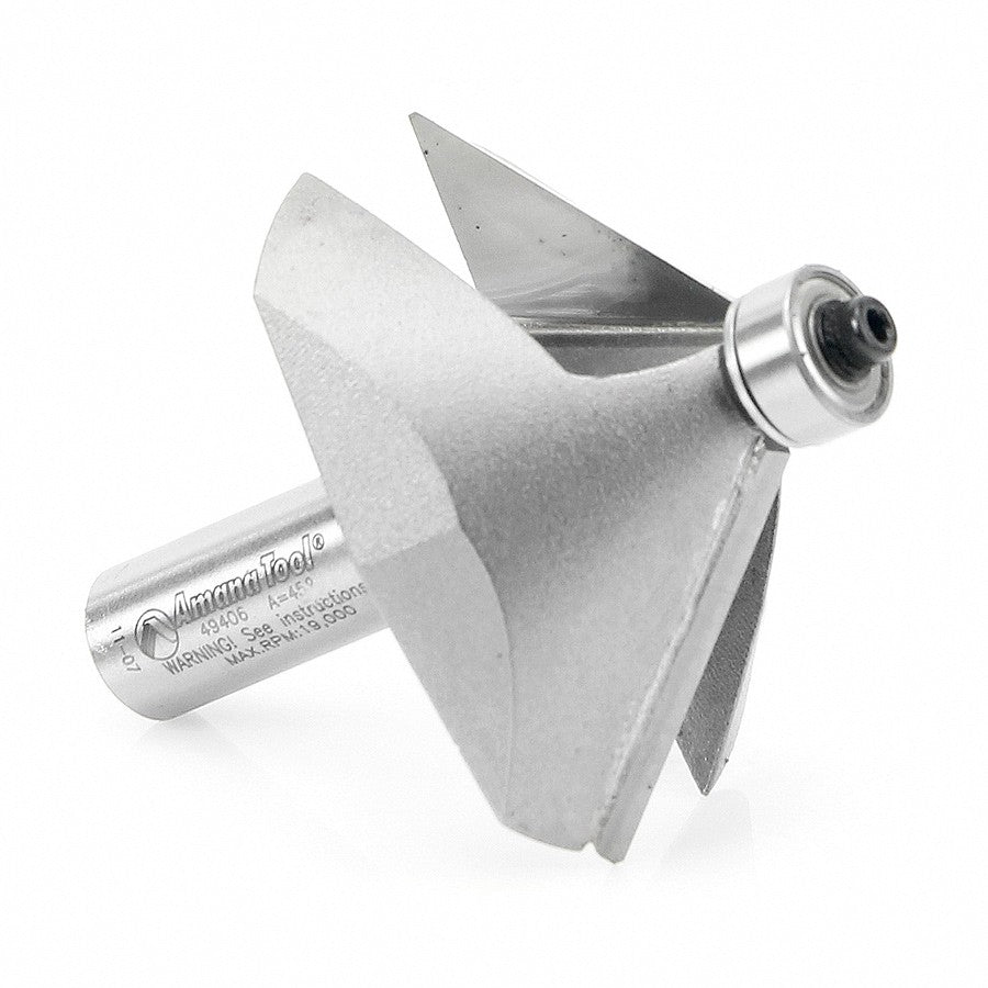Amana Tool 49406 45 度倒角铣刀 1/2 英寸柄