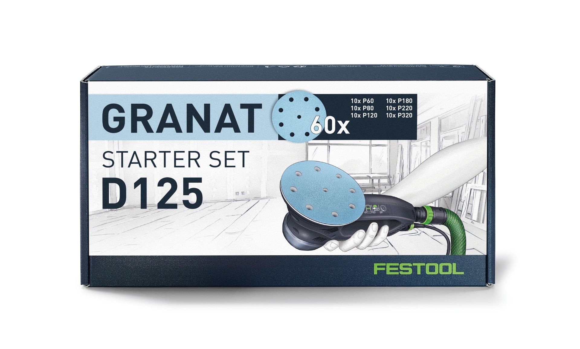 Festool 578668 Granat 砂纸套装 D125