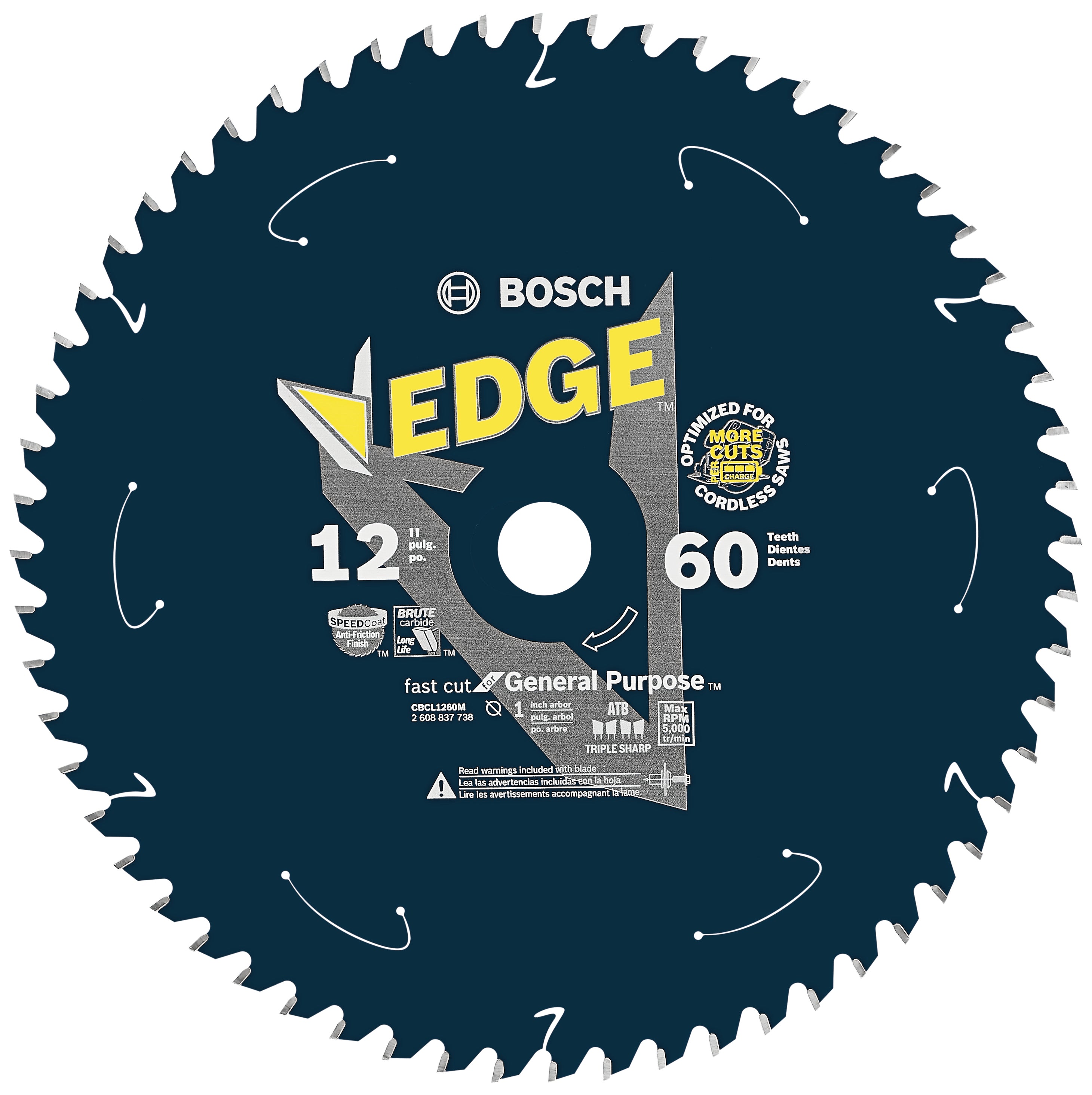 Bosch GP CBCL1260M 12 英寸 60 齿无绳圆锯片