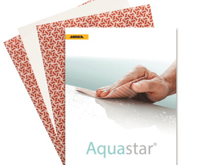 Mirka MKFW-118-2000 Aquastar 5.5x9英寸 P2000 薄膜背基水砂纸 (50张/包)