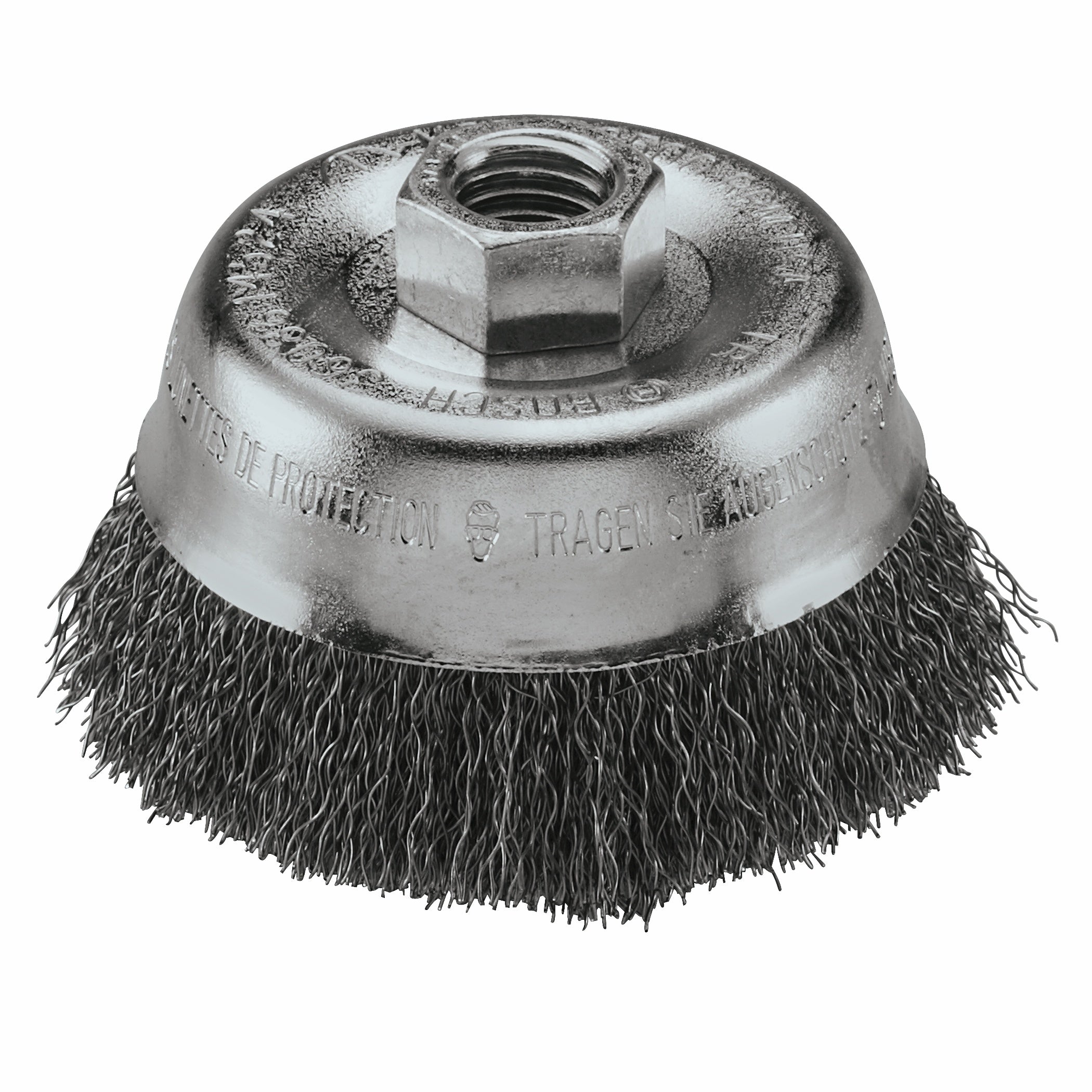 Bosch WB524 3 英寸 5/8"-11 碳钢卷曲钢丝杯型刷