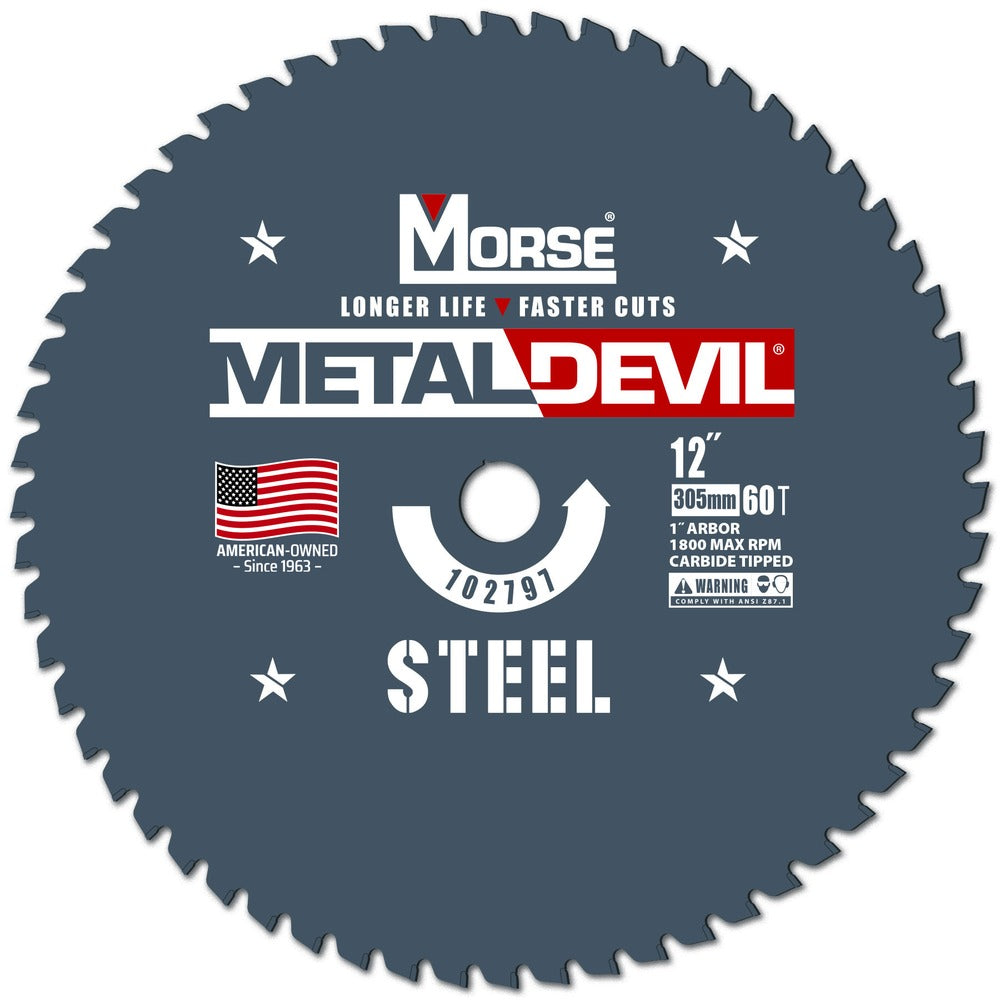 MK Morse MM102797 12 英寸 60 齿 Metal Devil 钢材切割圆锯片