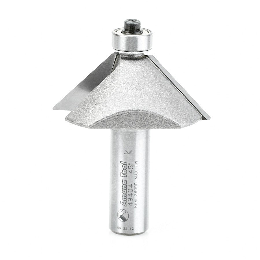 Amana Tool 49405 45度倒角铣刀 1/2英寸柄
