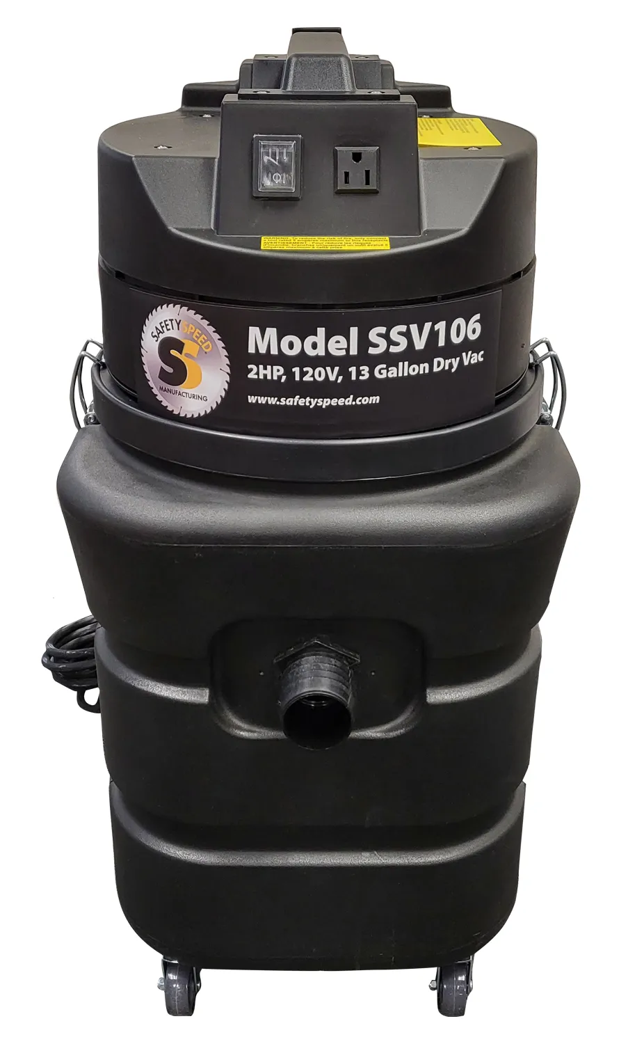 Safety Speed Cut SSV106 13 加仑 2HP 单相自动工业吸尘器