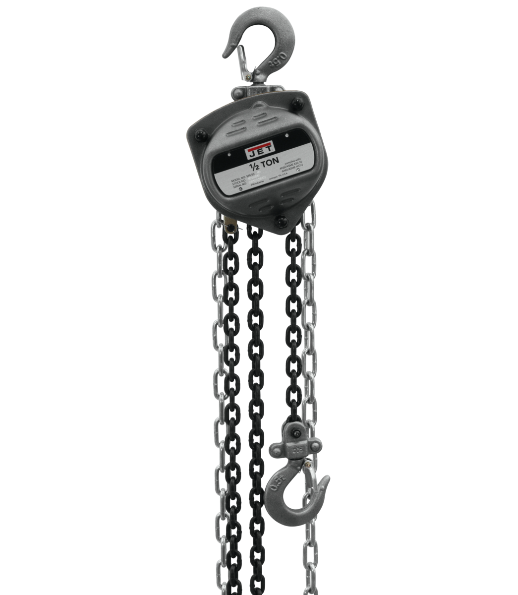 Jet S90 系列手拉葫芦 1/2 吨 x 15 英尺提升 (型号 JT101901)