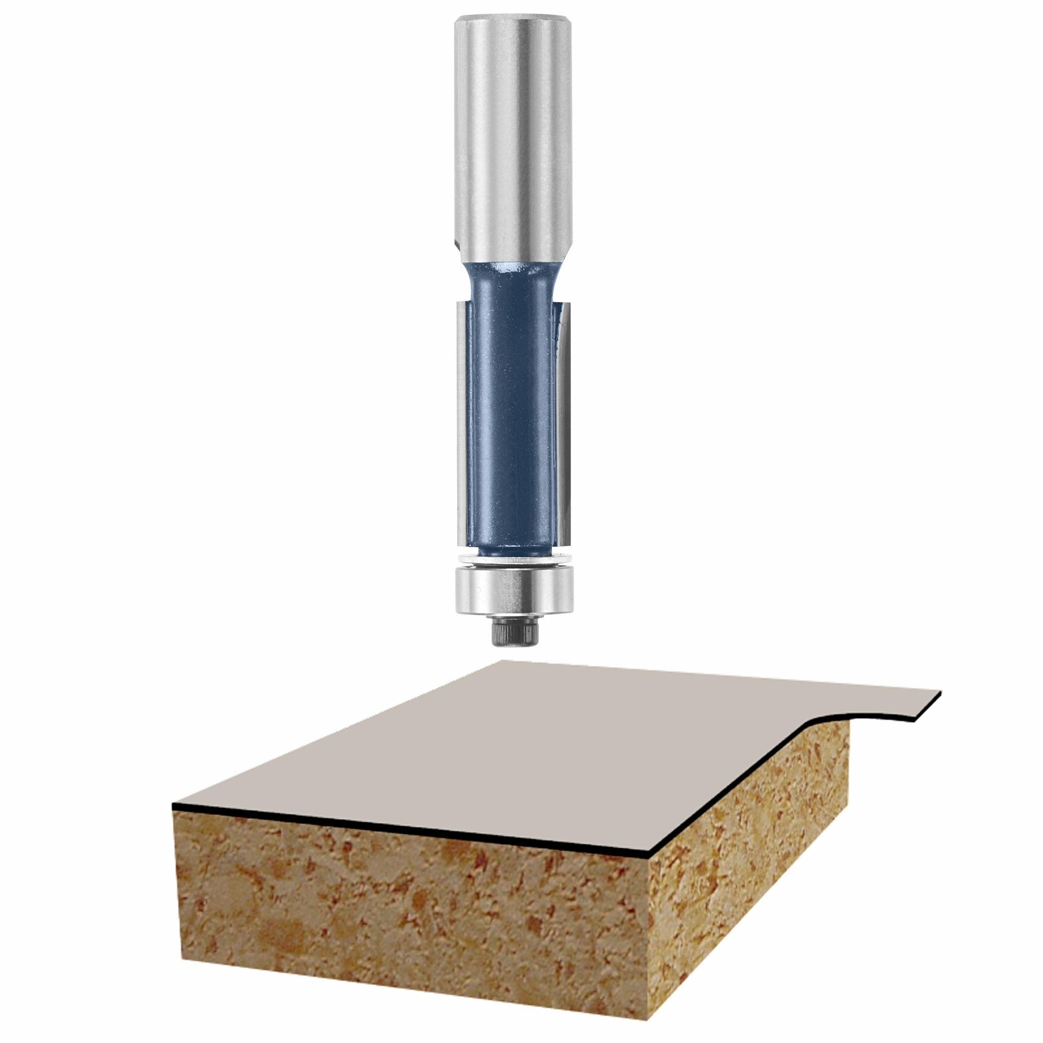 Bosch 85442M 1/2 英寸 x 2 英寸硬质合金双刃修边刀头