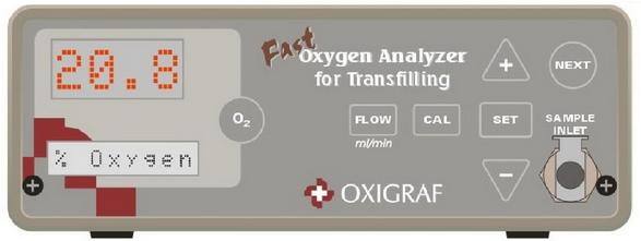 Oxigraf Item # 07-0140 Model O2TR 氧气充装分析仪