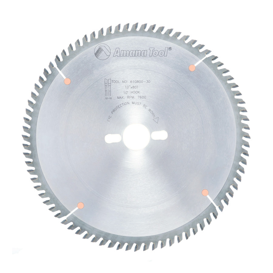 Amana Tool 610800-30 10 英寸 80 齿 ATB 修边锯片 30mm 孔径