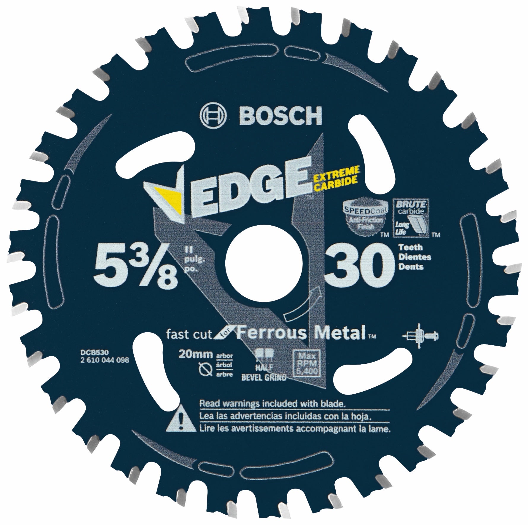 Bosch DCB530 5-3/8 英寸 30 齿黑色金属切割圆锯片