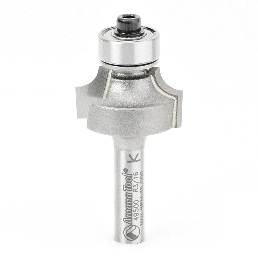 Amana Tool 49500 3/16 半径圆角铣刀 1/4 英寸柄