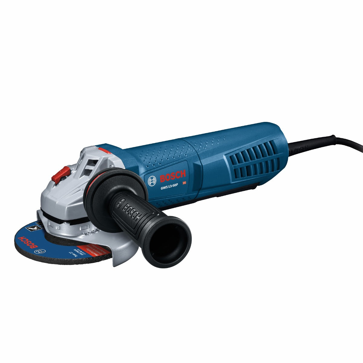 Bosch GWS13-50P 5 英寸角磨机（带锁定拨杆开关，13A）