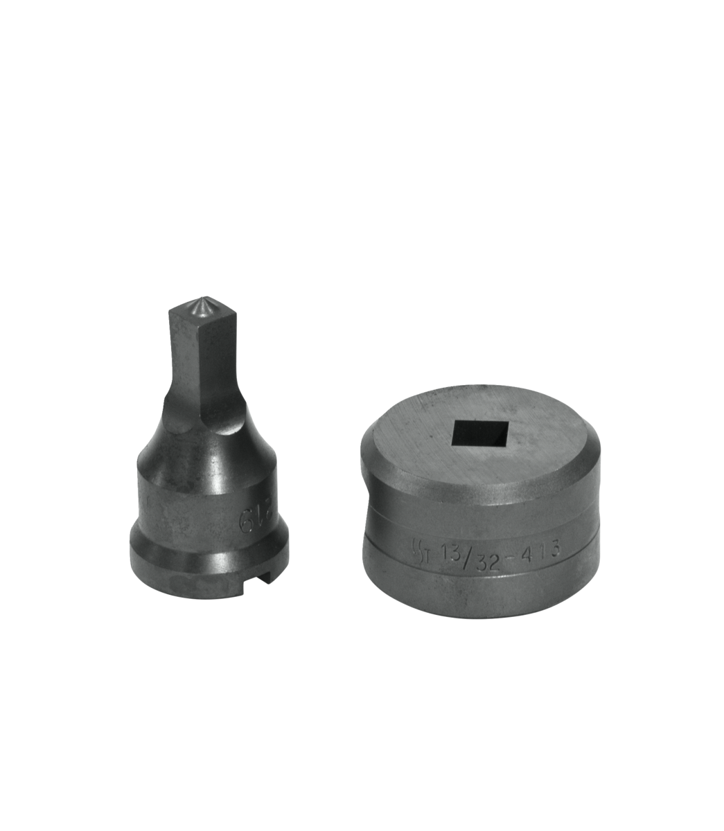 Edwards Ironworkers PDSQ3/8 3/8 英寸方形冲孔与模具套装（带键槽）