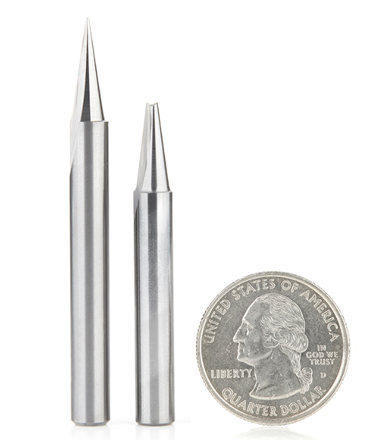Amana Tool AMS-198 2 件套雕刻/刻字 CNC 刀头套装