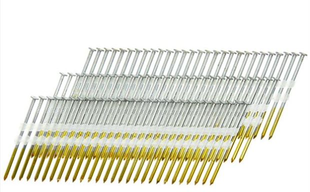 Senco GD25APBSN 20 度斜排全圆头光滑杆塑料串排钉 .113 x 2-1/2 英寸