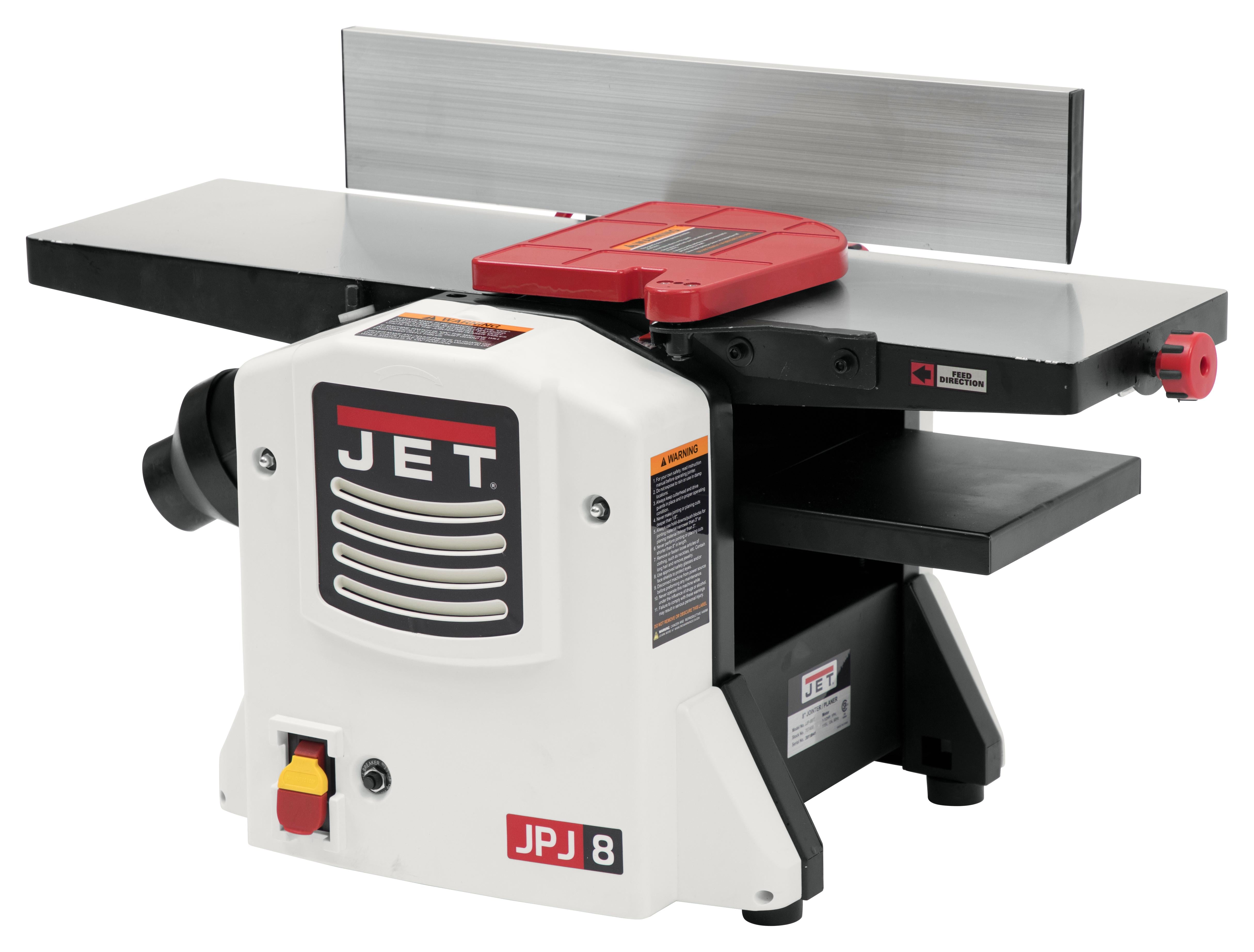 Jet JJP-8BT 707400 8英寸台式刨平/压刨组合机