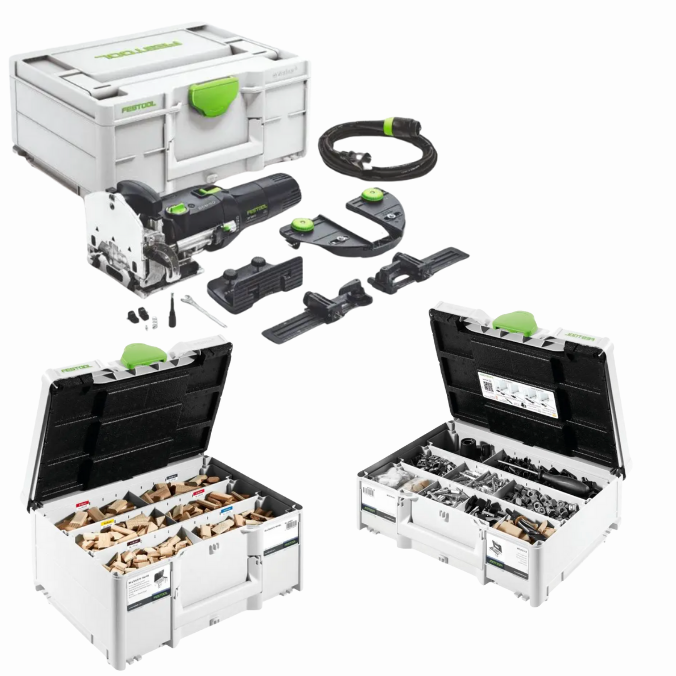 Festool DOMINO DF 500 RQ 榫卯机套装 (含 1060 件木榫及连接件)