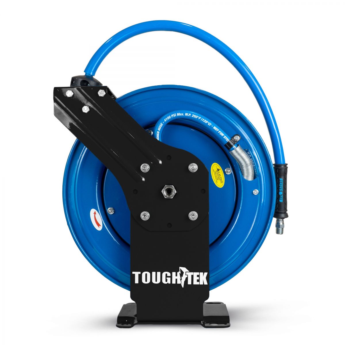 Blubird TTPWR38100-NM Blu Shield Tough Tek 3/8 英寸双臂高压清洗机橡胶软管卷盘