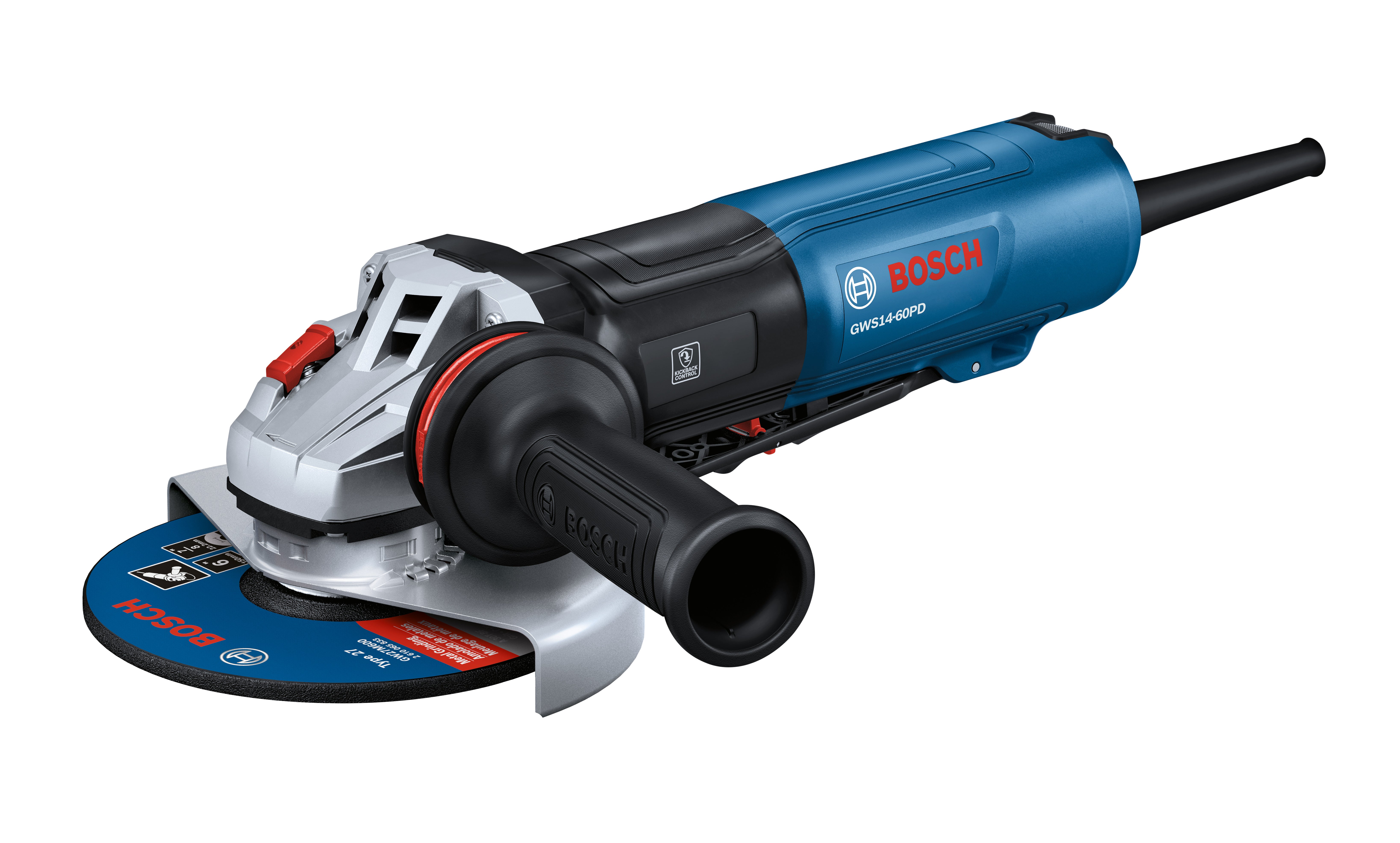 Bosch GWS14-60PD 6 英寸角磨机（无锁定桨式开关）