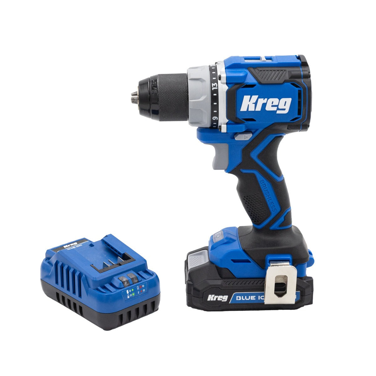Kreg KPTBDR050A 20V Ionic Drive 1/2" 紧凑型电钻套装