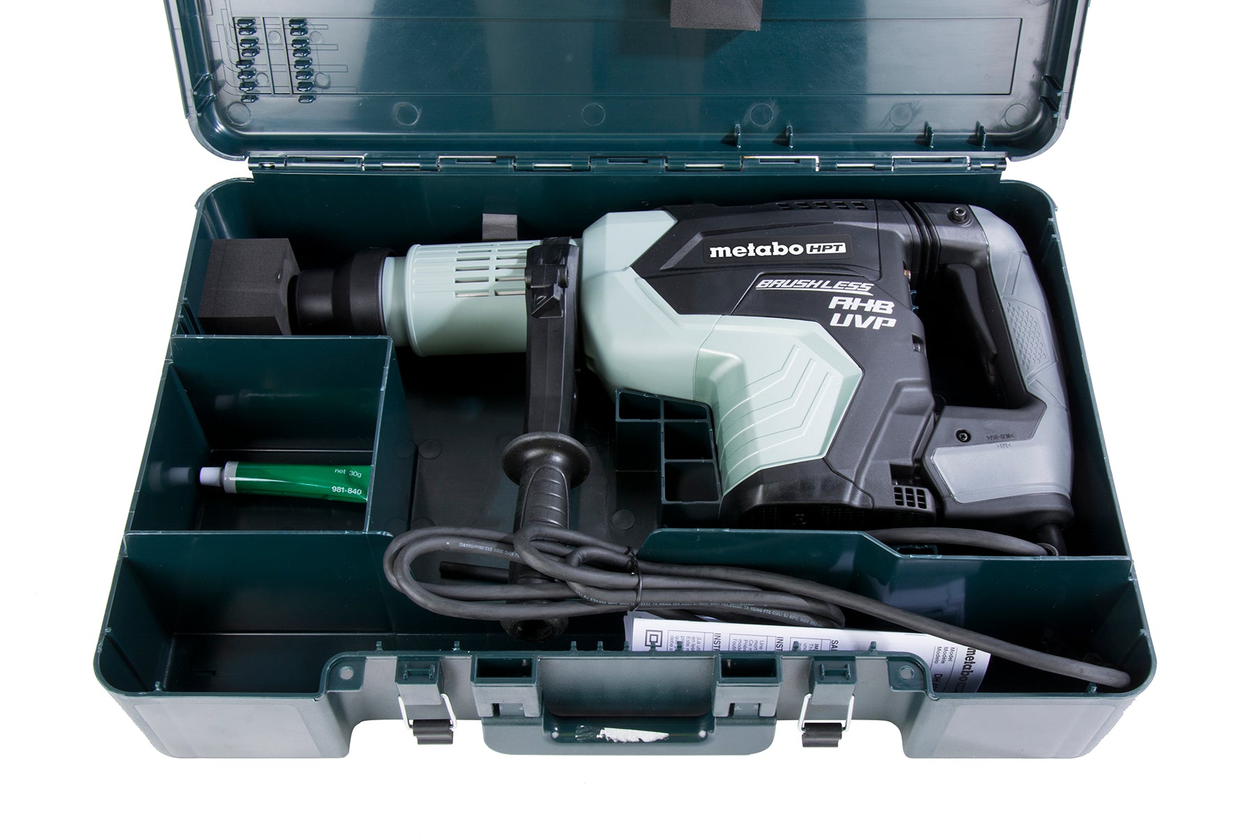 Metabo MBDH45MEYM 1-3/4 英寸 SDS Max 无刷旋转锤钻（铝合金机身与防振保护）