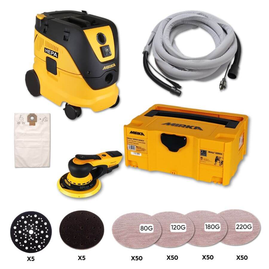 Mirka DEROS 6" Abranet 无尘打磨系统 MID65020CAUSABRANETKIT