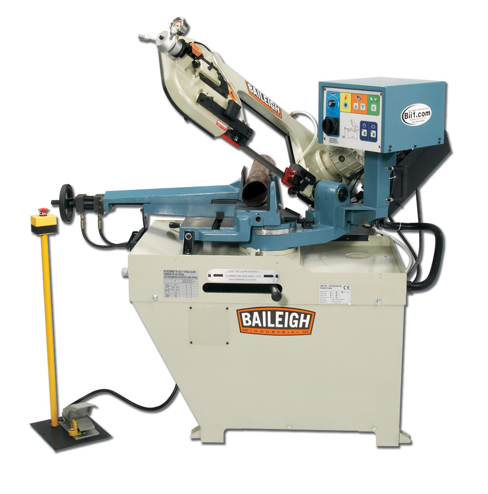Baileigh BS-260SA 8.66 英寸变速双角度半自动带锯机