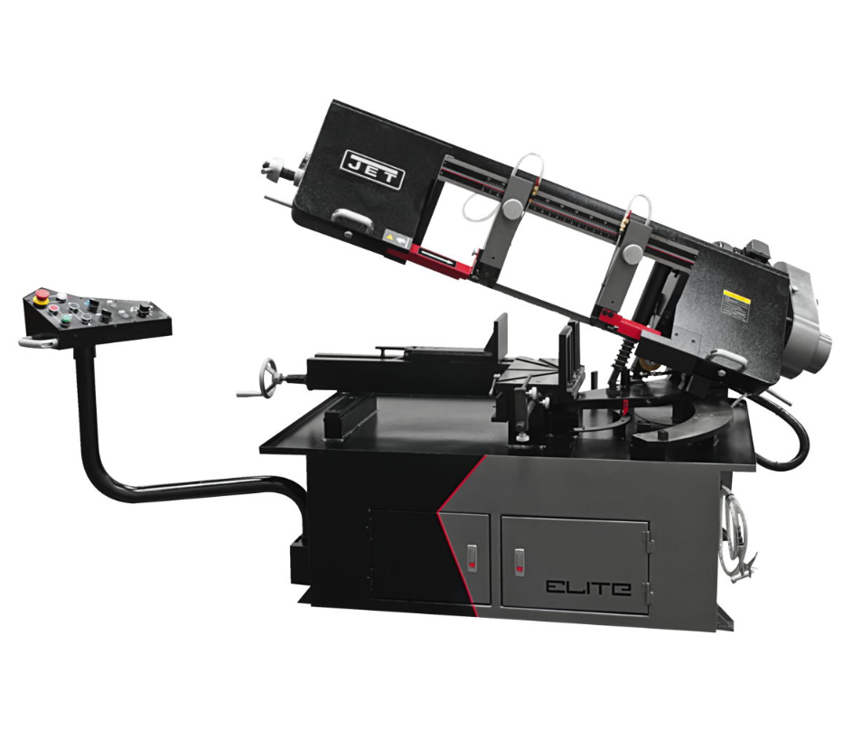 Jet 891080 Elite 10x18 半自动双角度变速带锯机（配液压虎钳）