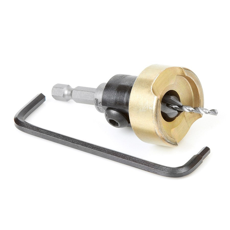 Amana Tool AM55227 1/8 英寸钻头硬质合金倒角钻/限位器