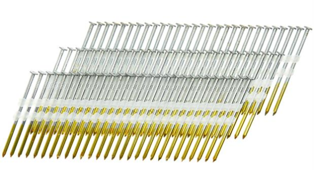 Senco MD27APBSN 20 度斜排全圆头光滑杆塑料串排钉 (.148 x 3 英寸)