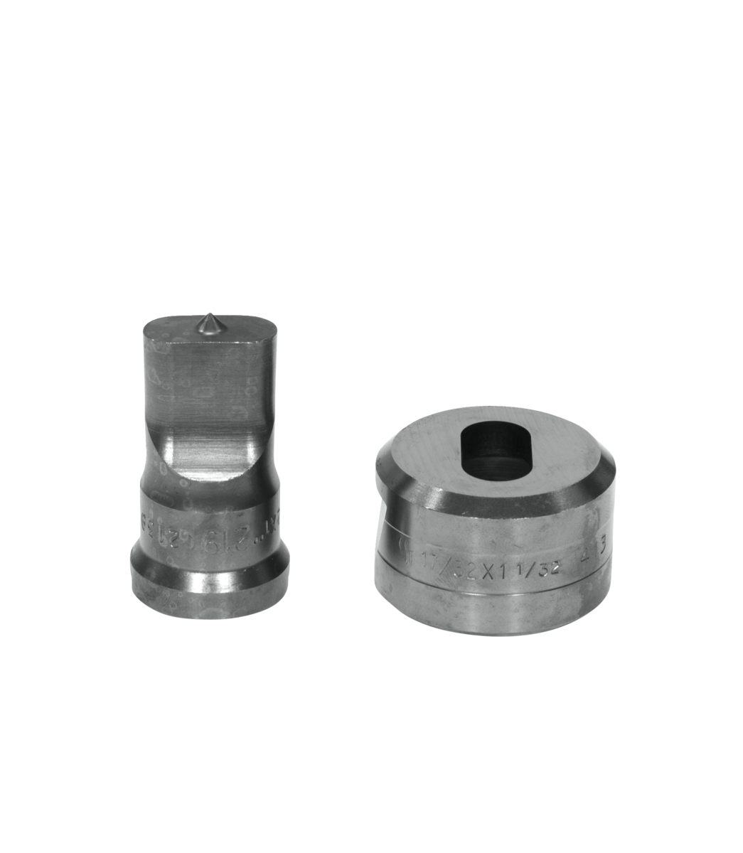Edwards Ironworkers PDOB1/2X1 1/2x1 椭圆形冲孔模具套装（带键槽）