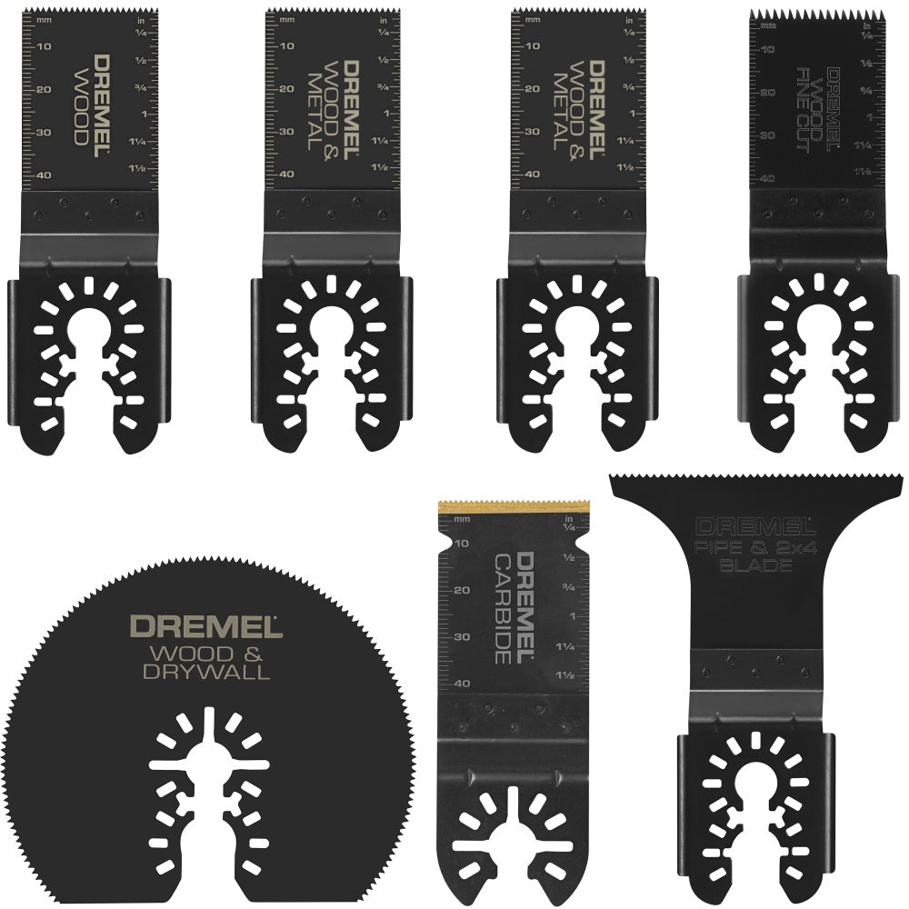 Dremel MM497U 7 件套通用多功能振荡工具刀片组