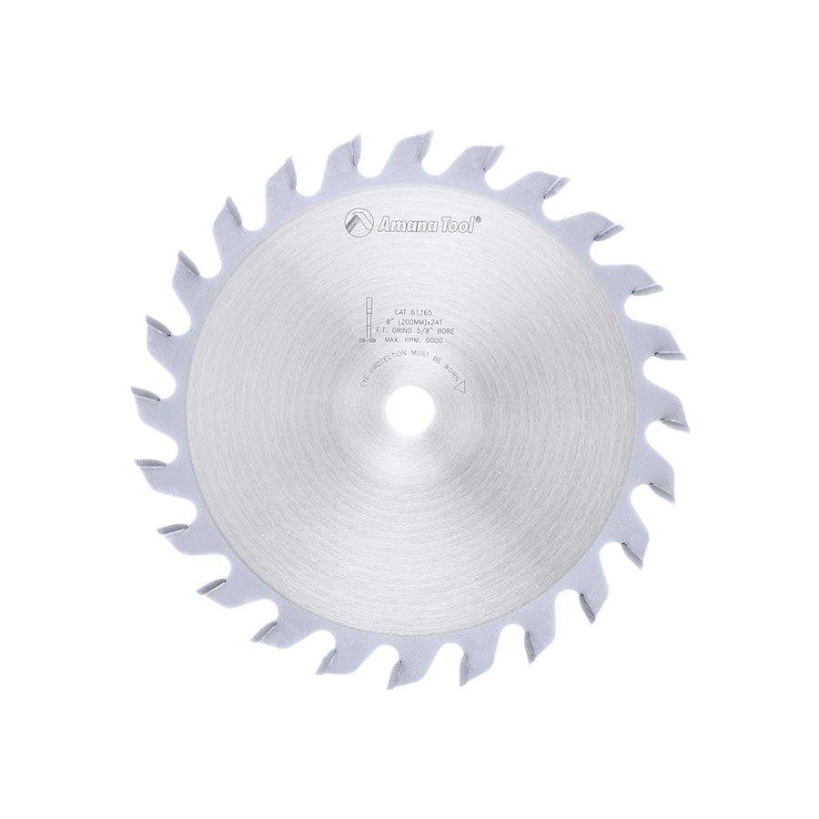 Amana Tool 61365 1/4 英寸 x 8 英寸 24 齿开槽锯片 5/8 孔径
