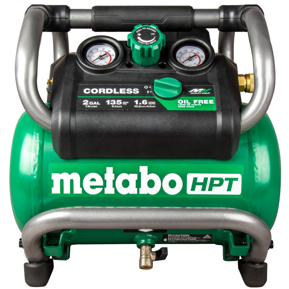 Metabo EC36DAQ4M 36V MultiVolt 无线 2 加仑空气压缩机（裸机）