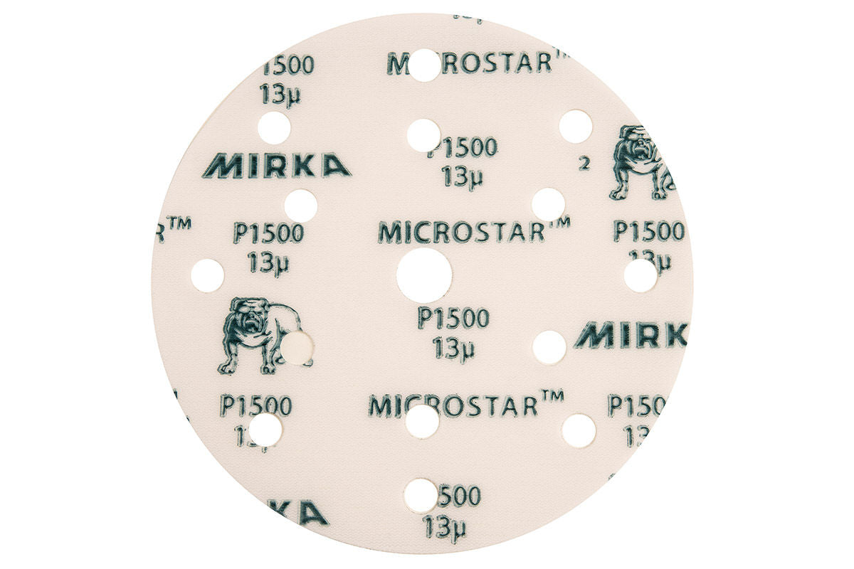 Mirka MICROSTAR 6" Grip 15H P2000 砂纸 (50 片/包)