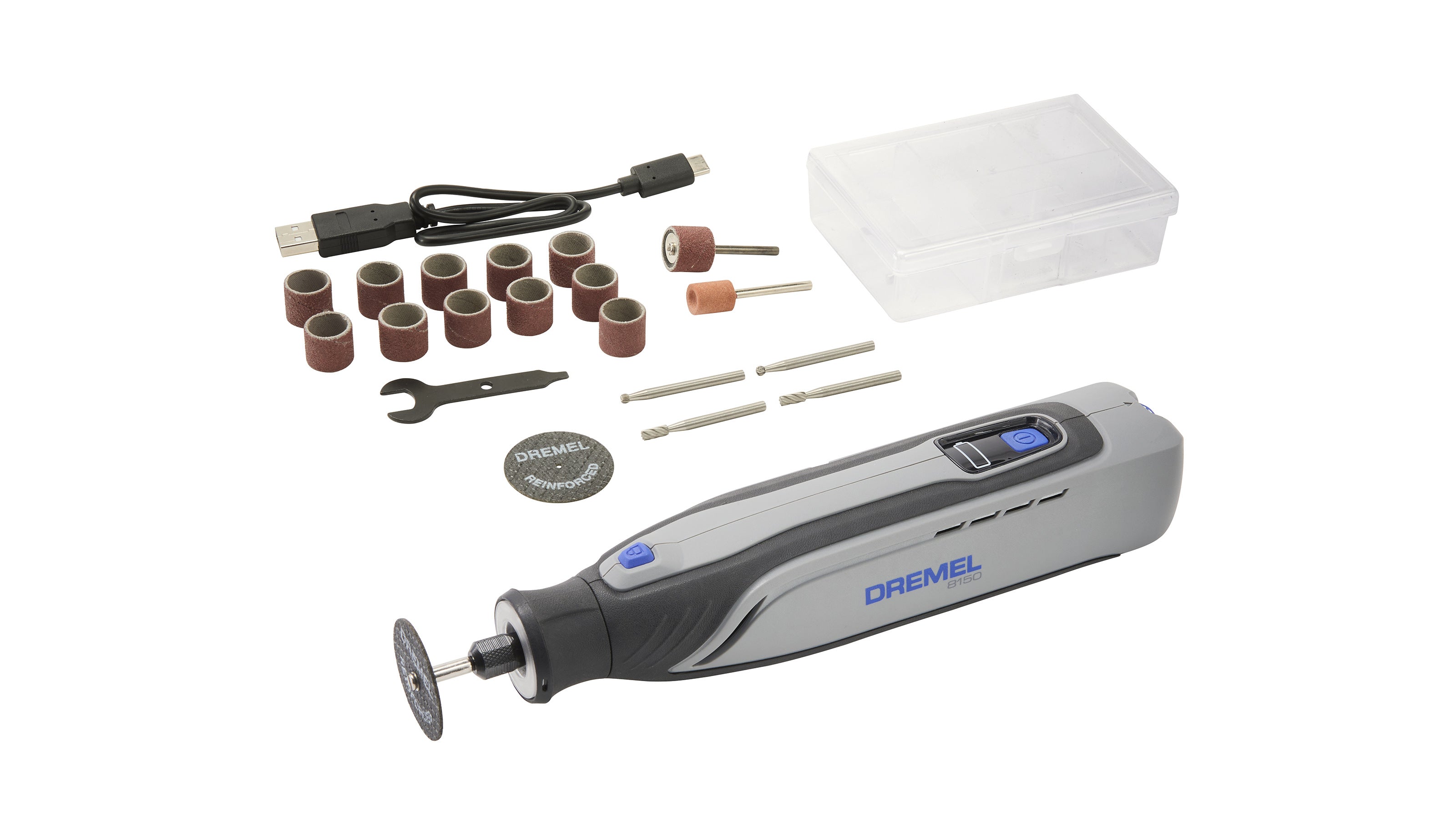 Dremel DR8150-N/20 无刷 USB-C 充电式 8V 旋转工具带 LED 工作灯