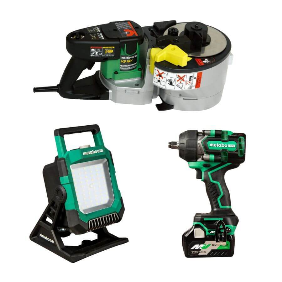 Metabo Pro 钢筋切割/弯曲套装 VB16YMBUNDLE（含冲击扳手与工作灯）