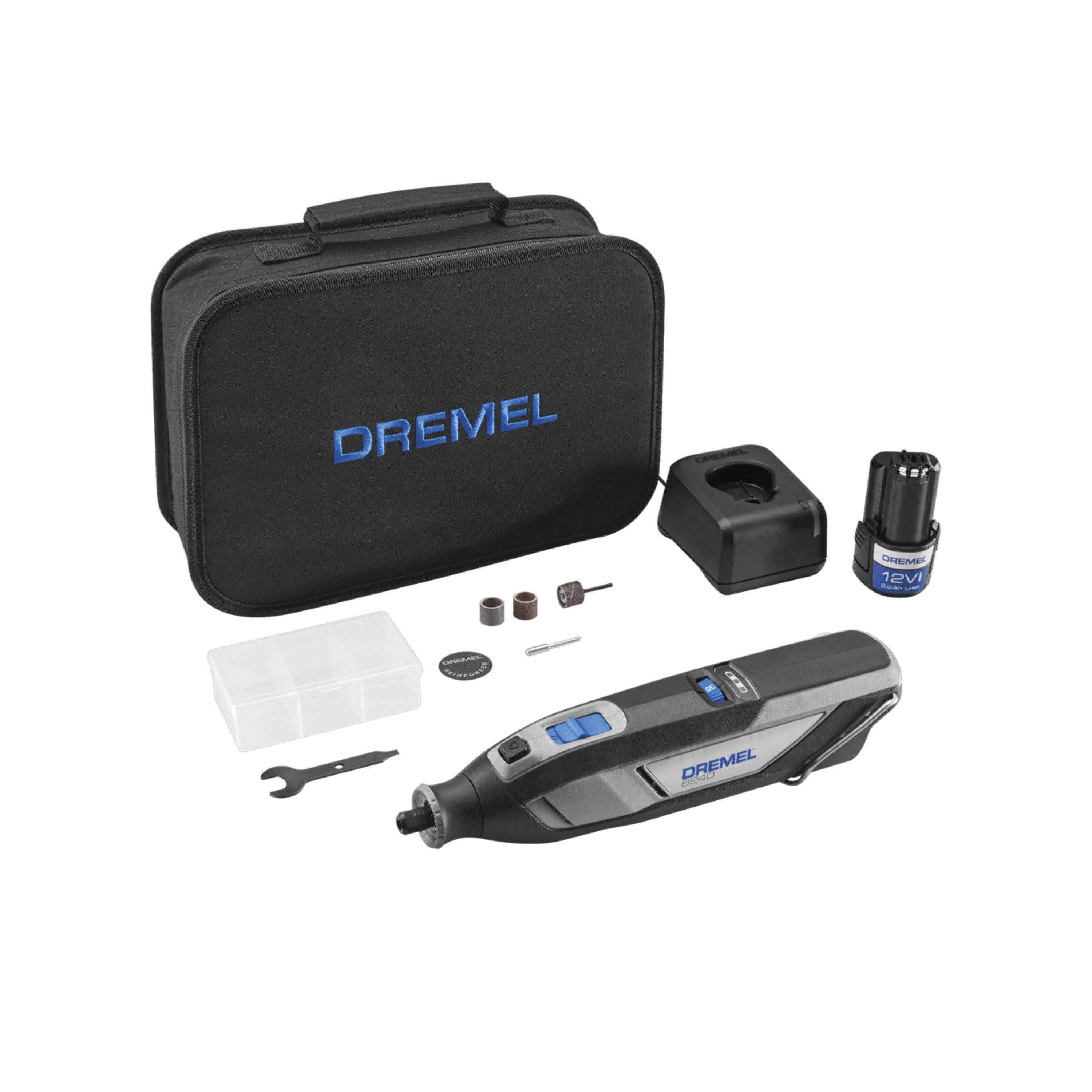 Dremel DR8240-5 12V 无绳旋转工具套件（含 5 个配件）