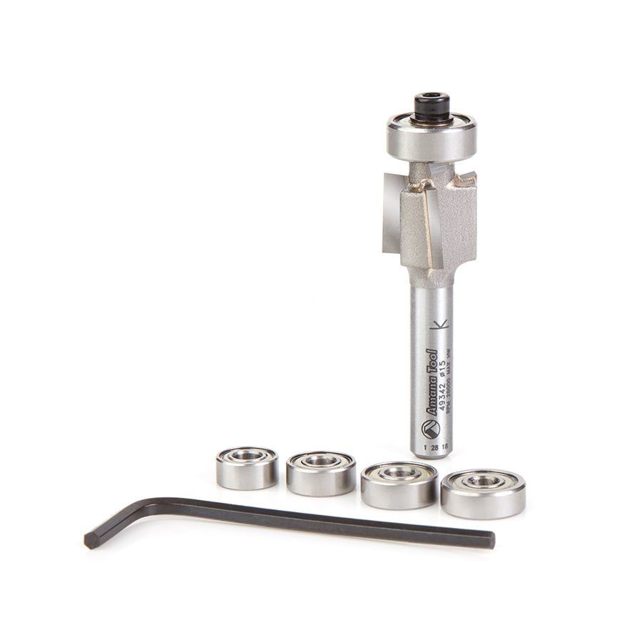 Amana Tool AM49342 15mm 三刃下切角镶边开槽铣刀套装