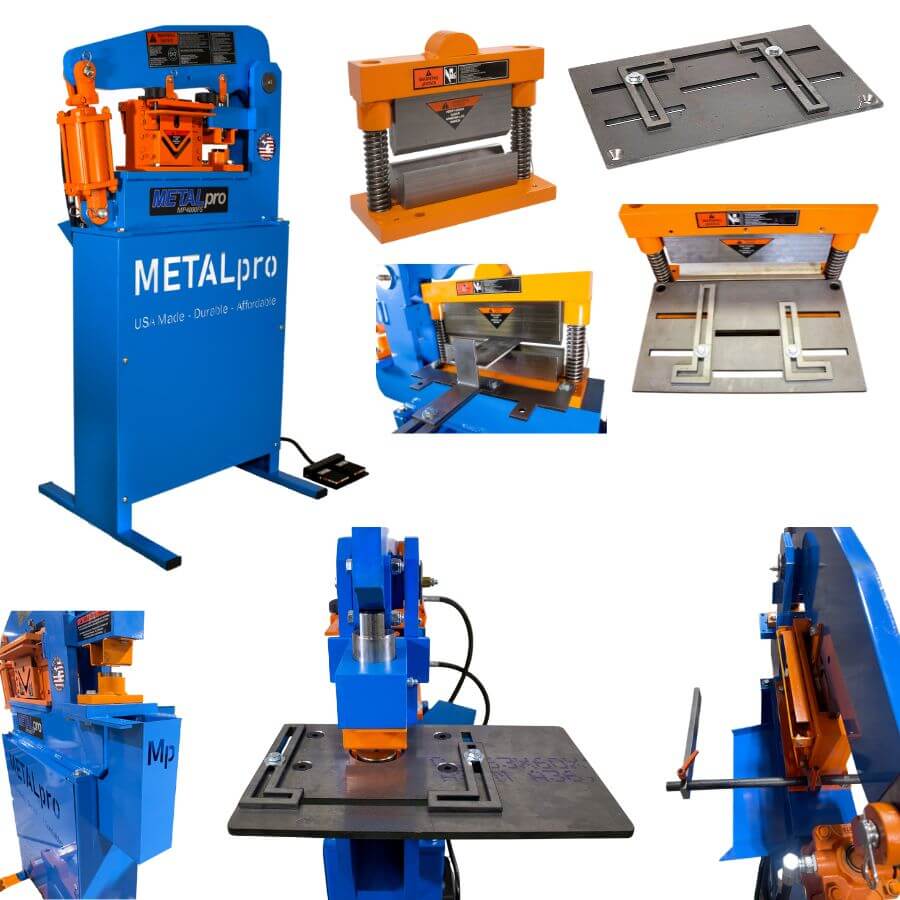 MetalPro BNDL-MP4000FS-S6-B8-P0 40 吨多功能冲剪机套装
