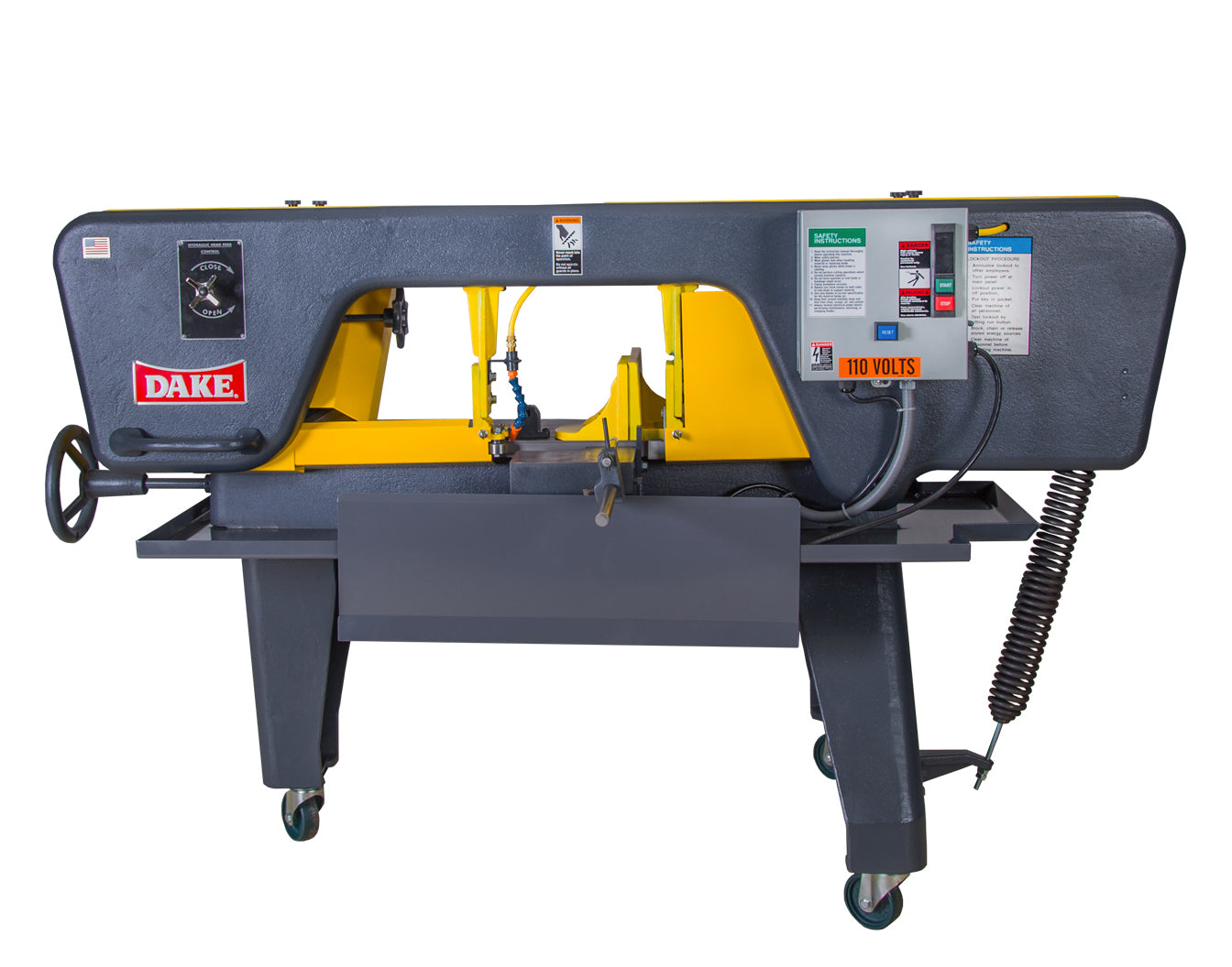 Dake Machinery JH-10 10" x 18" 湿式卧式带锯机 110V 单相 985017-1