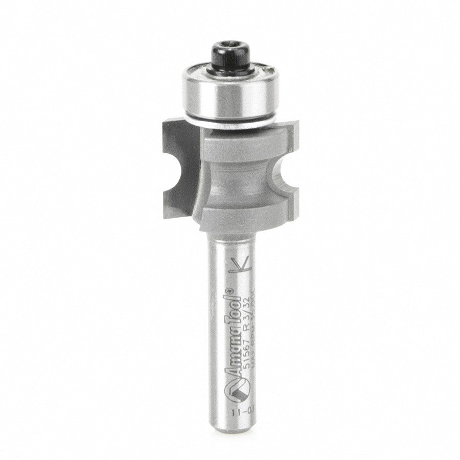 Amana Tool 51567 牛鼻半径铣刀 3/32 半径 1/4 柄