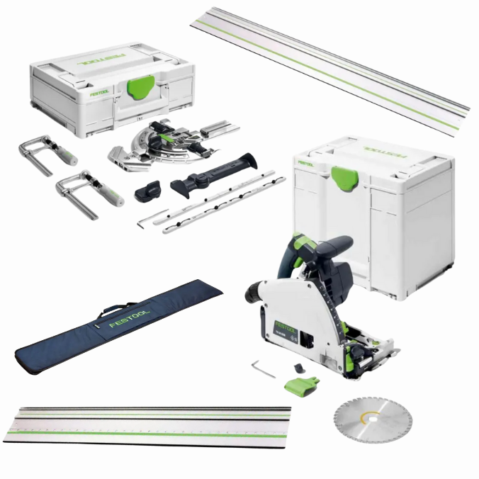 Festool TS 60 KEB-F-Plus-FS Kit  plunge cut track saw (含 2x 55"导轨及配件)