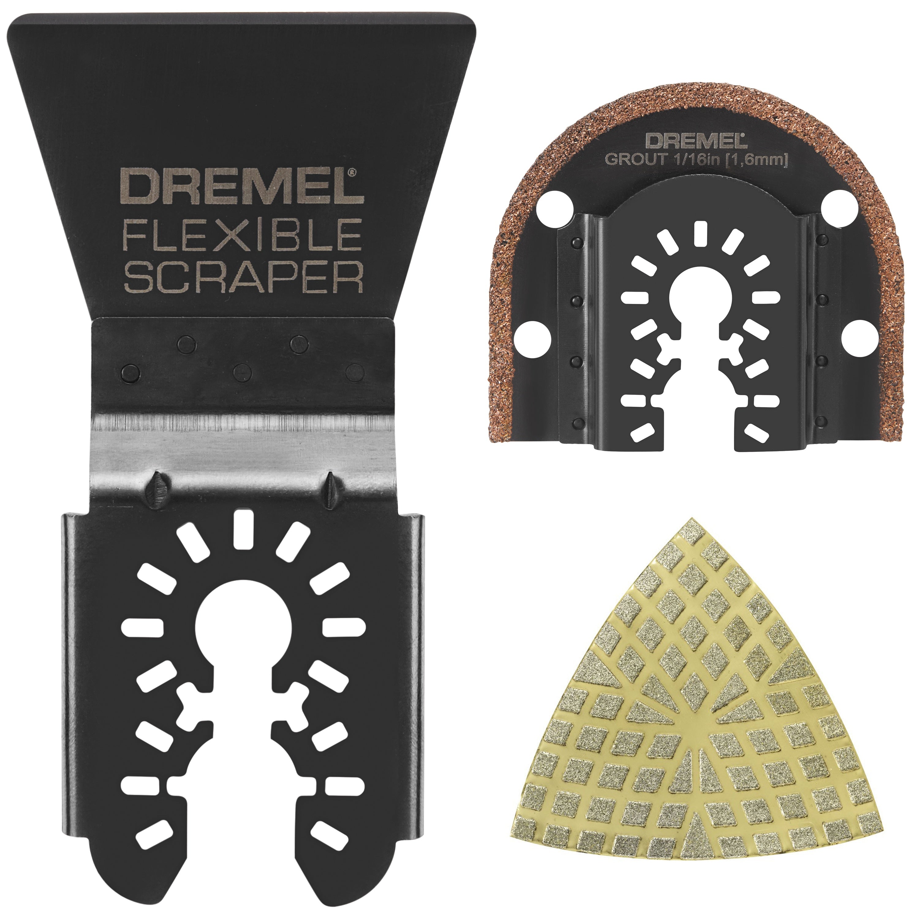 Dremel MM515U 3 件套通用填缝剂和瓷砖振荡多功能工具组